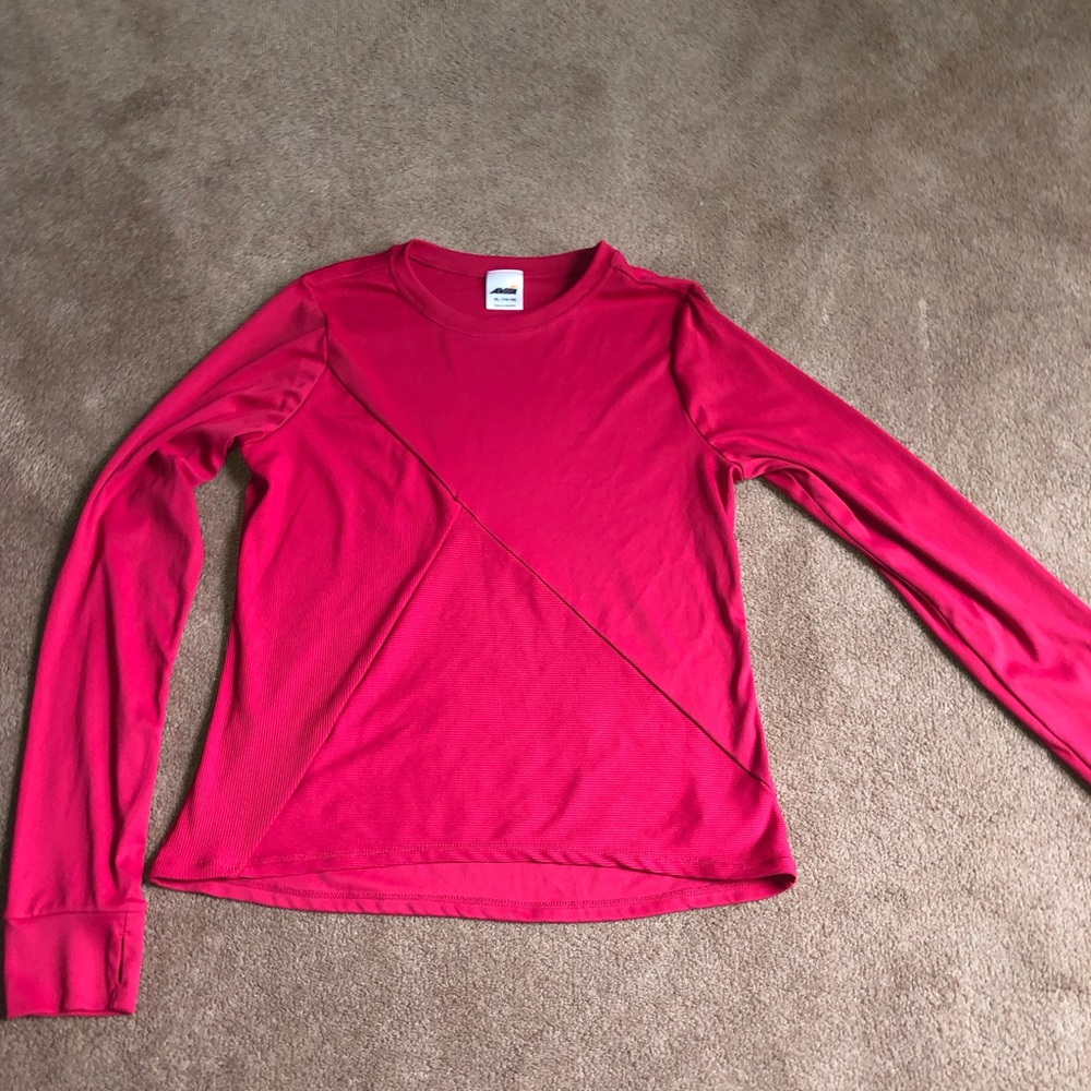Avia Pink Crew Neck Active Top sz 14/16